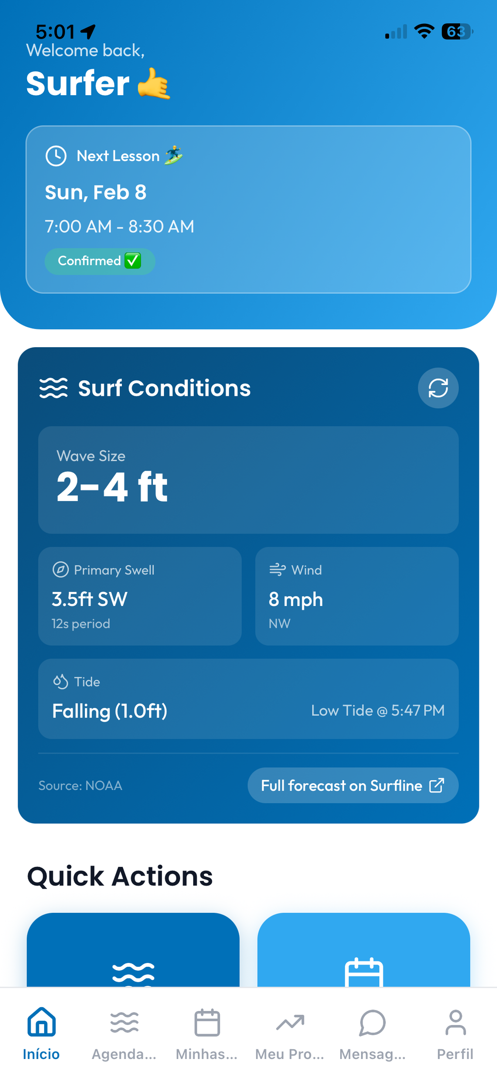 Surf School -Intelligent Surf School Operating System